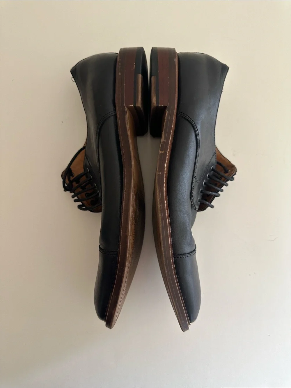 Blake McKay T9 black leather cap-toe oxford
